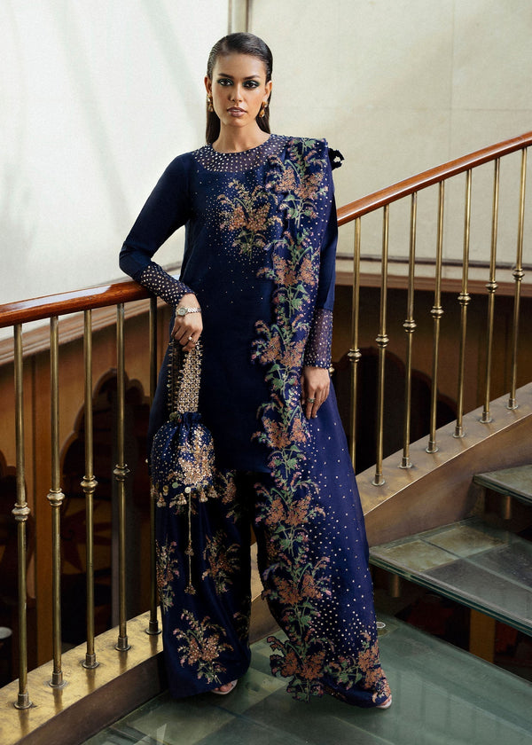Hussain Rehar | Basic Not Basic |  Nocturne - by - Libasekhas UK - Registered Vendor of : Hussain Rehar - 100% Original Designer Dresss