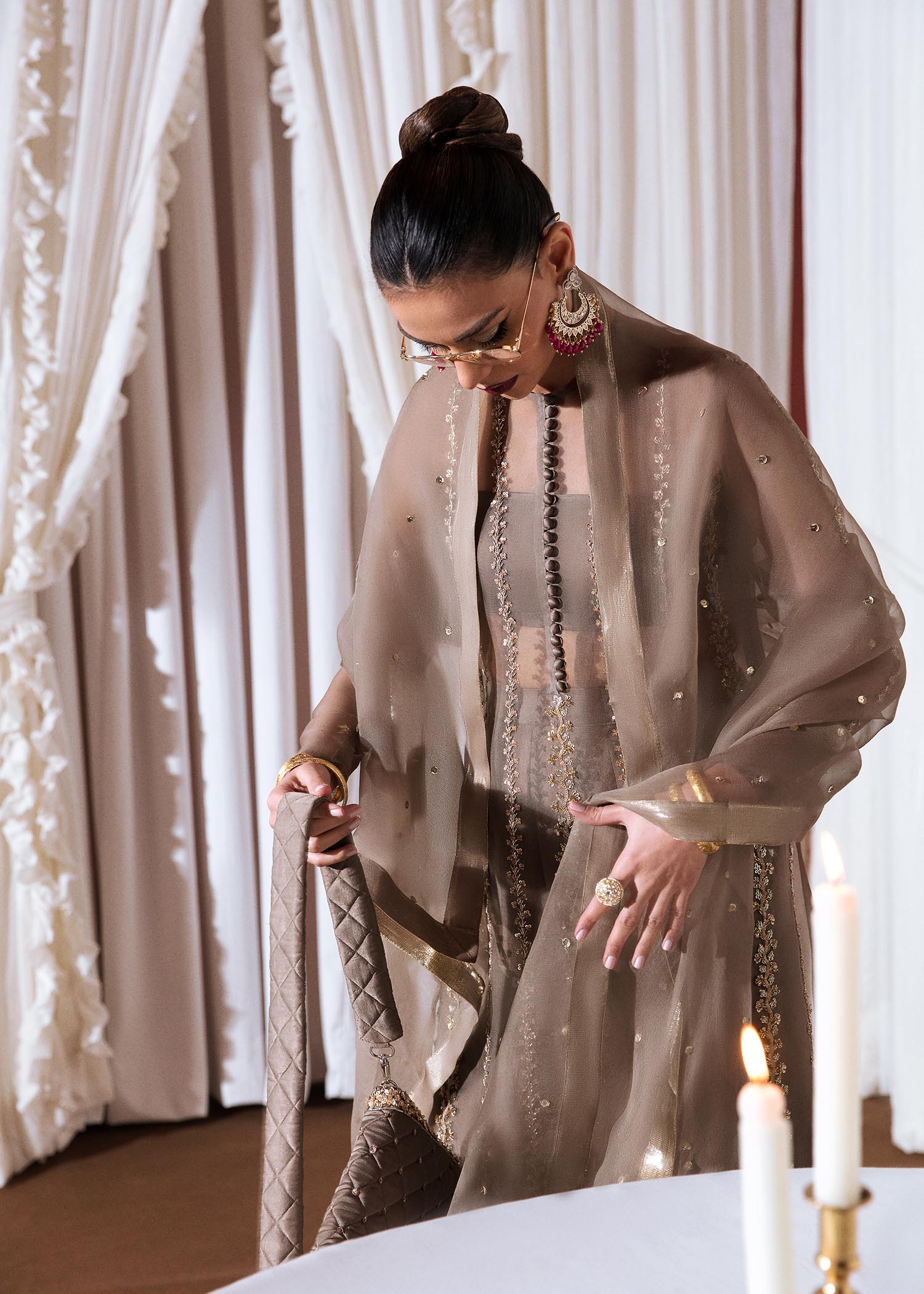 Hussain Rehar | Basic Not Basic |  Leaden - by - Libasekhas UK - Registered Vendor of : Hussain Rehar - 100% Original Designer Dresss