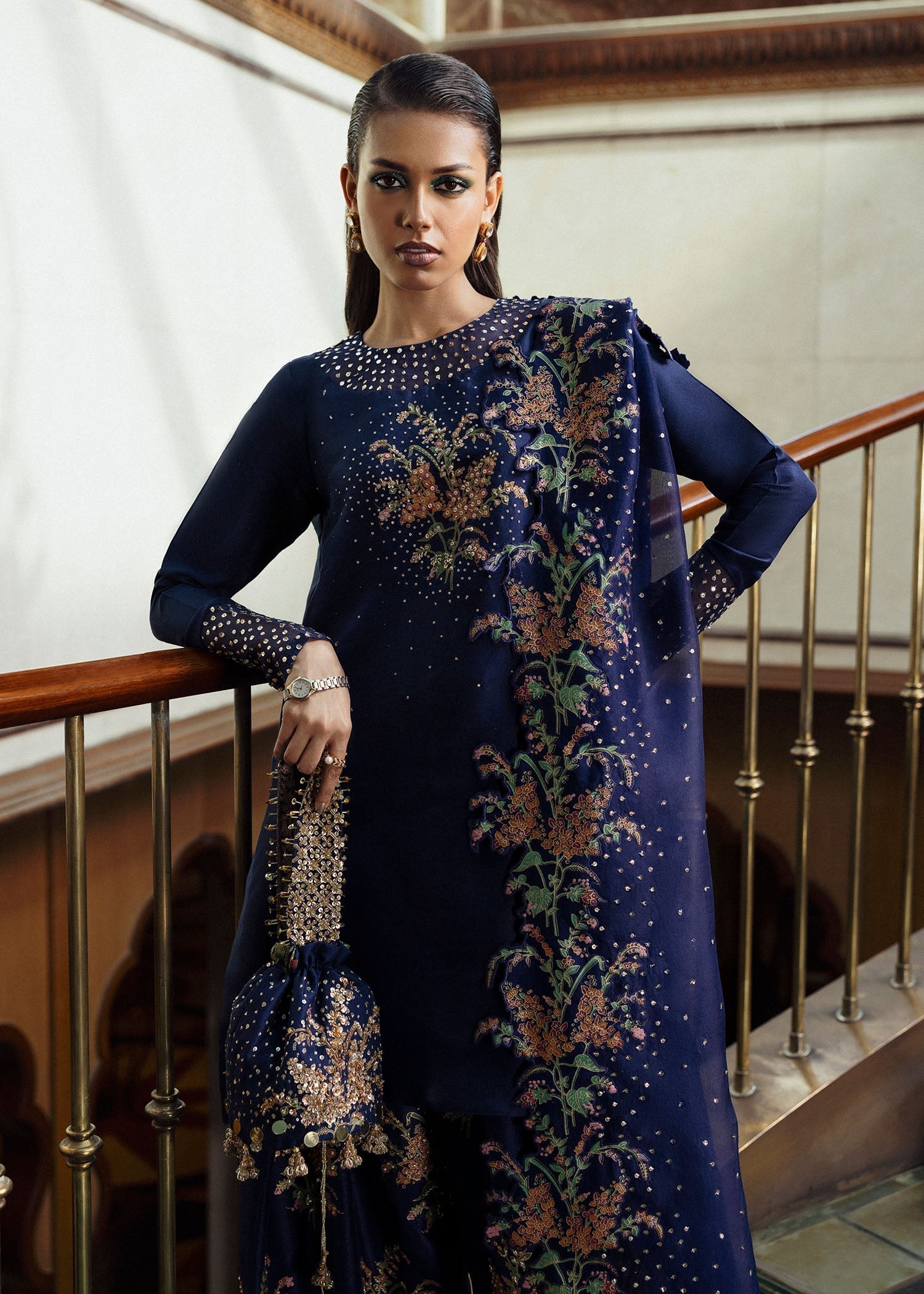 Hussain Rehar | Basic Not Basic |  Nocturne - by - Libasekhas UK - Registered Vendor of : Hussain Rehar - 100% Original Designer Dresss
