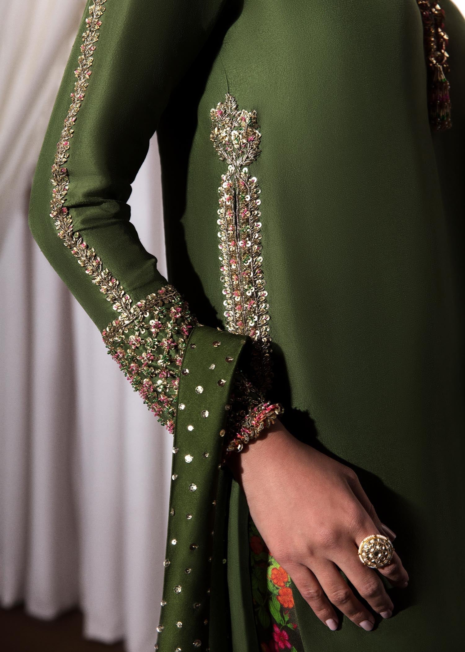 Hussain Rehar | Basic Not Basic |  Zelen - by - Libasekhas UK - Registered Vendor of : Hussain Rehar - 100% Original Designer Dresss