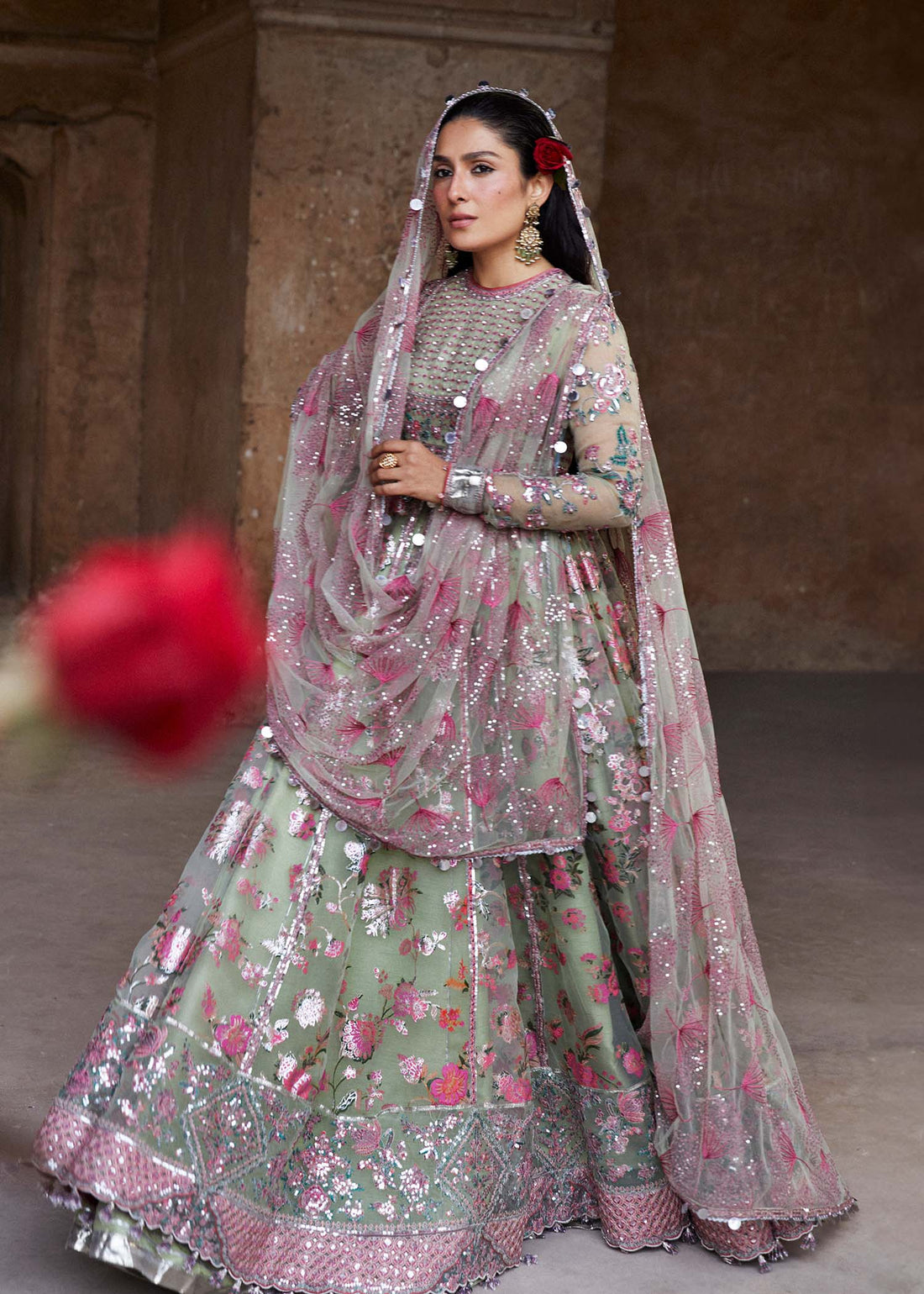 Hussain Rehar | Luxury Festive FW/24 | Pankh - by - Libasekhas UK - Registered Vendor of : Hussain Rehar - 100% Original Designer Dresss