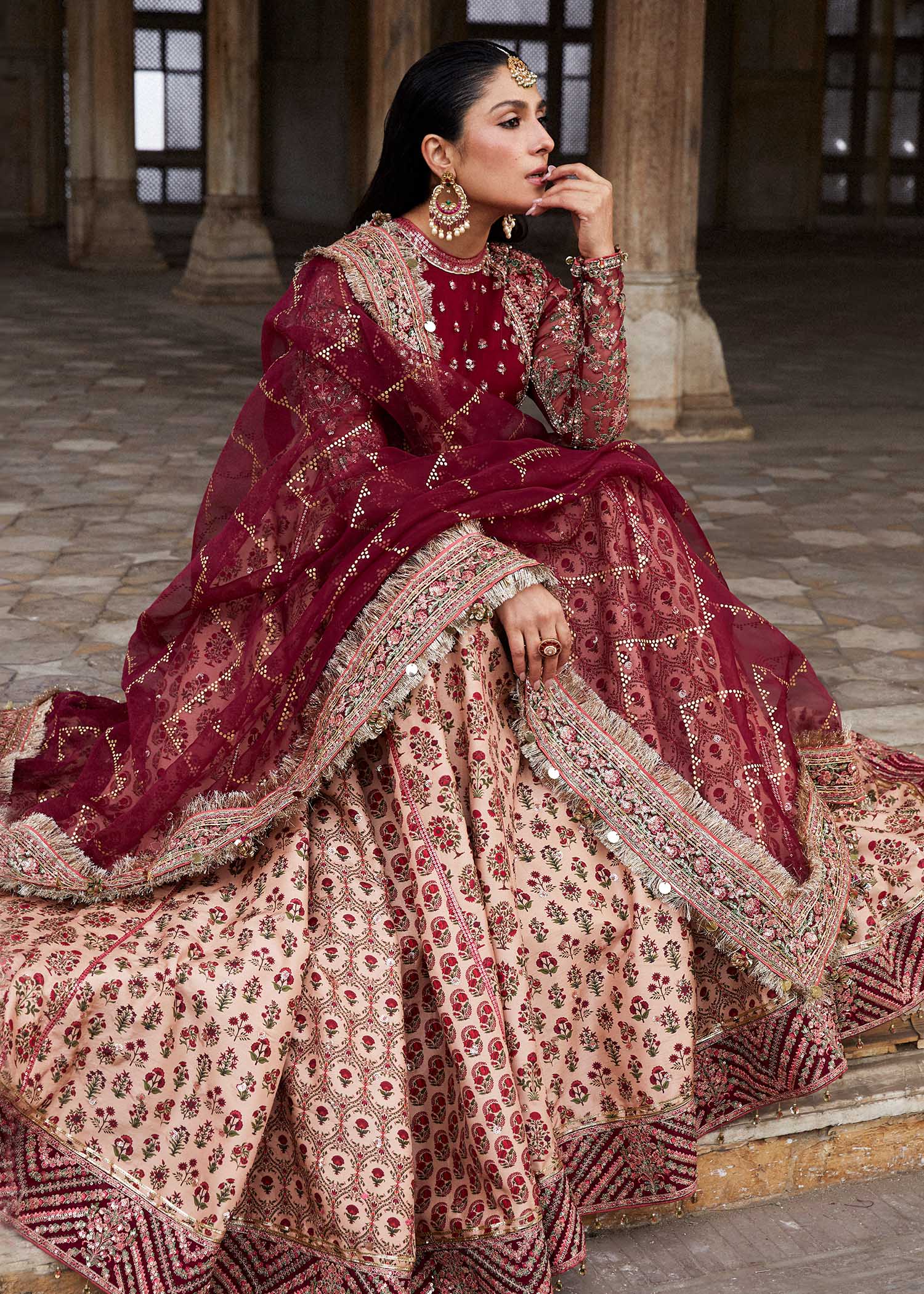 Hussain Rehar | Luxury Festive FW/24 | Alta - by - Libasekhas UK - Registered Vendor of : Hussain Rehar - 100% Original Designer Dresss