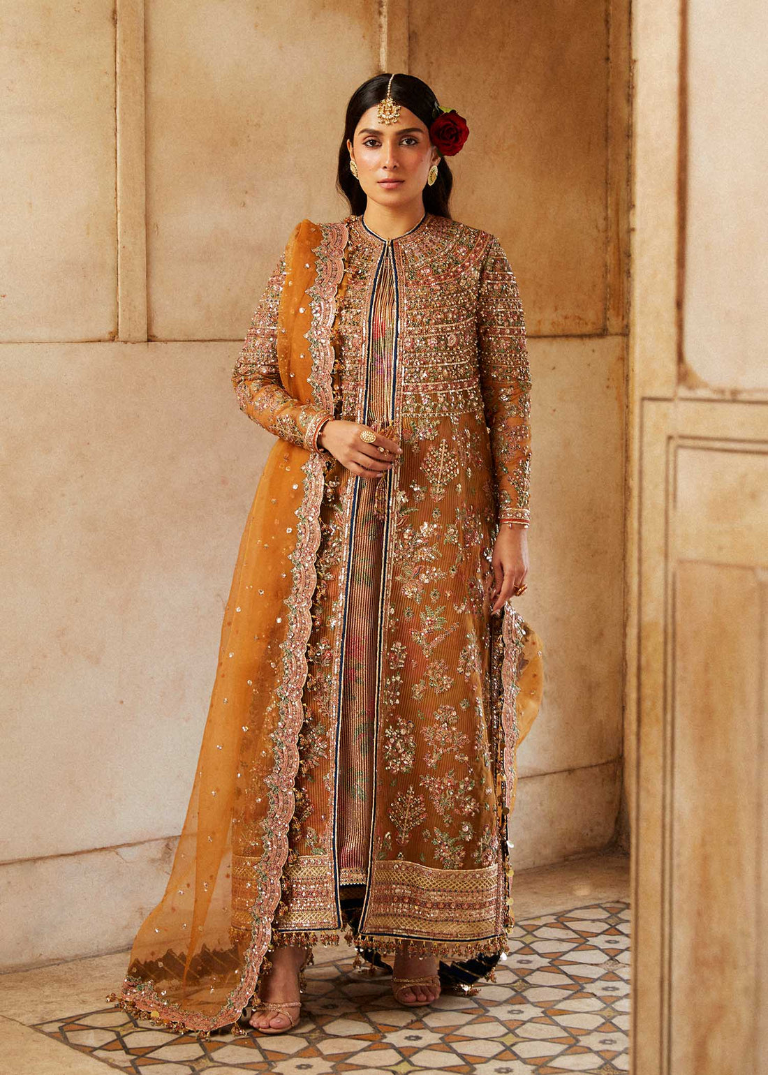 Hussain Rehar | Luxury Festive FW/24 | Zareena - by - Libasekhas UK - Registered Vendor of : Hussain Rehar - 100% Original Designer Dresss