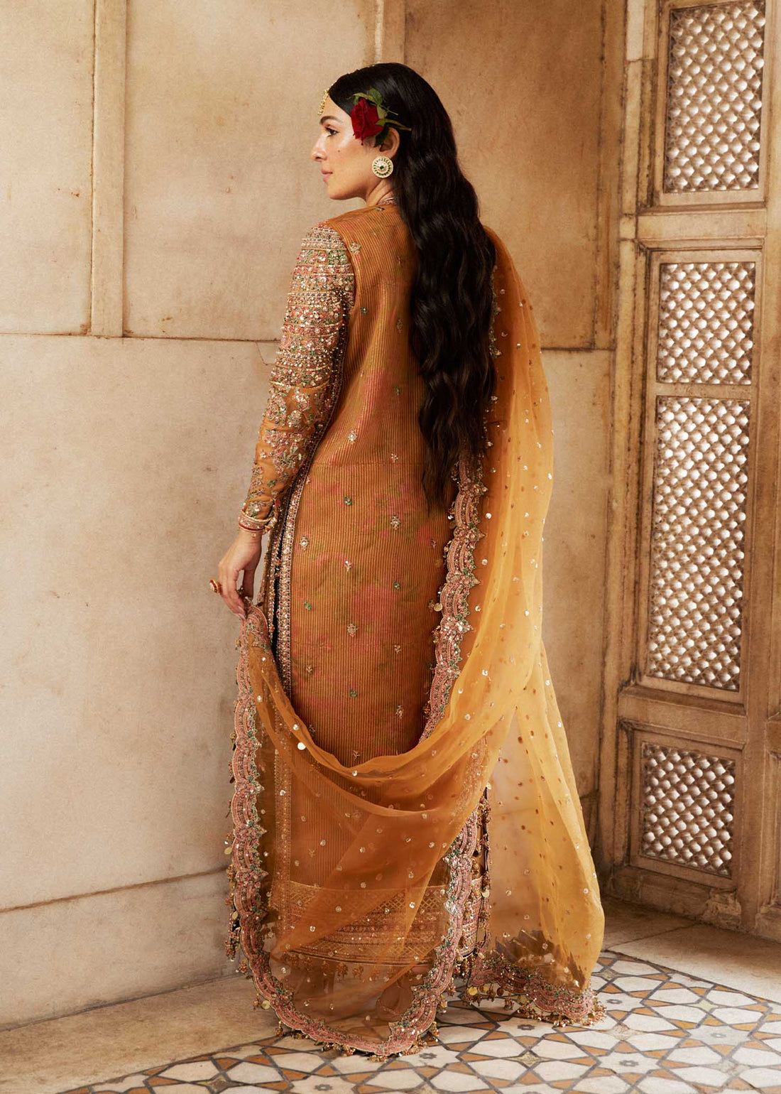 Hussain Rehar | Luxury Festive FW/24 | Zareena - by - Libasekhas UK - Registered Vendor of : Hussain Rehar - 100% Original Designer Dresss