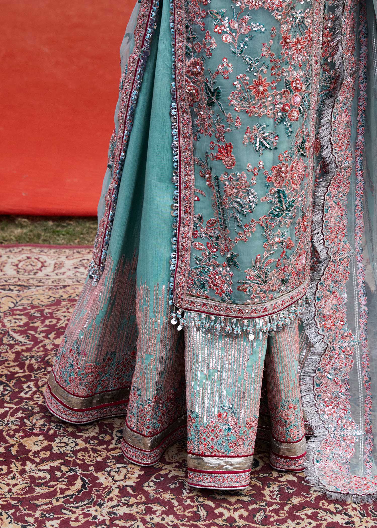 Hussain Rehar | Luxury Festive FW/24 | Saleen - by - Libasekhas UK - Registered Vendor of : Hussain Rehar - 100% Original Designer Dresss