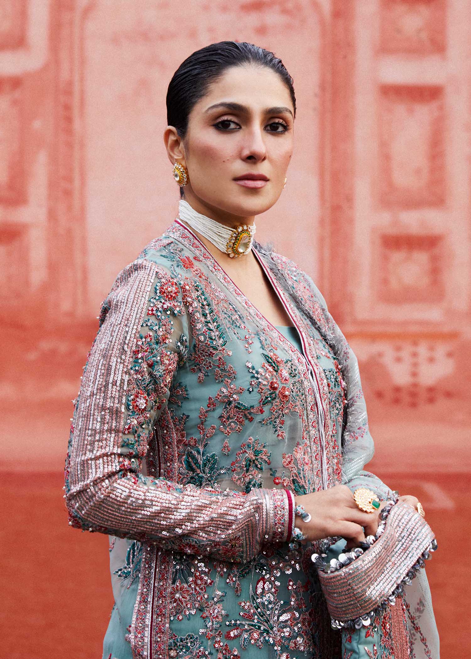 Hussain Rehar | Luxury Festive FW/24 | Saleen - by - Libasekhas UK - Registered Vendor of : Hussain Rehar - 100% Original Designer Dresss
