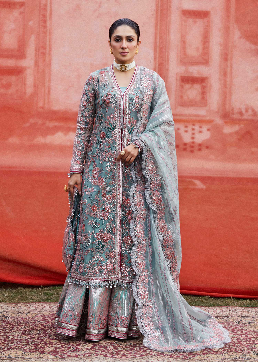 Hussain Rehar | Luxury Festive FW/24 | Saleen - by - Libasekhas UK - Registered Vendor of : Hussain Rehar - 100% Original Designer Dresss