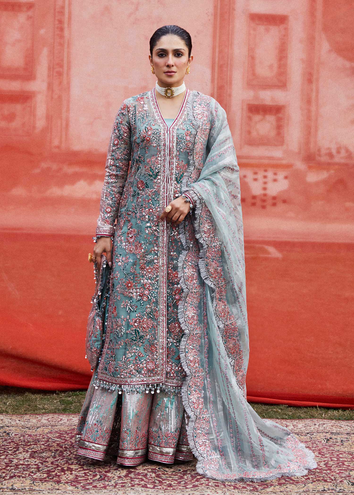 Hussain Rehar | Luxury Festive FW/24 | Saleen - by - Libasekhas UK - Registered Vendor of : Hussain Rehar - 100% Original Designer Dresss