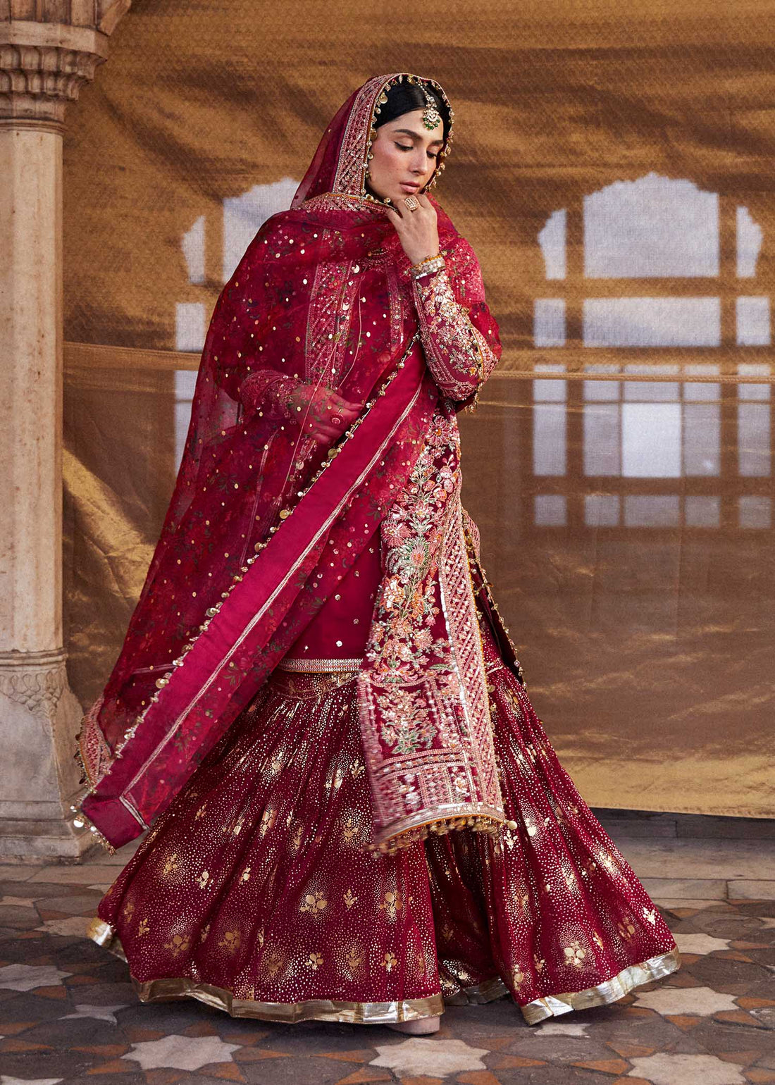 Hussain Rehar | Luxury Festive FW/24 | Gulal - by - Libasekhas UK - Registered Vendor of : Hussain Rehar - 100% Original Designer Dresss