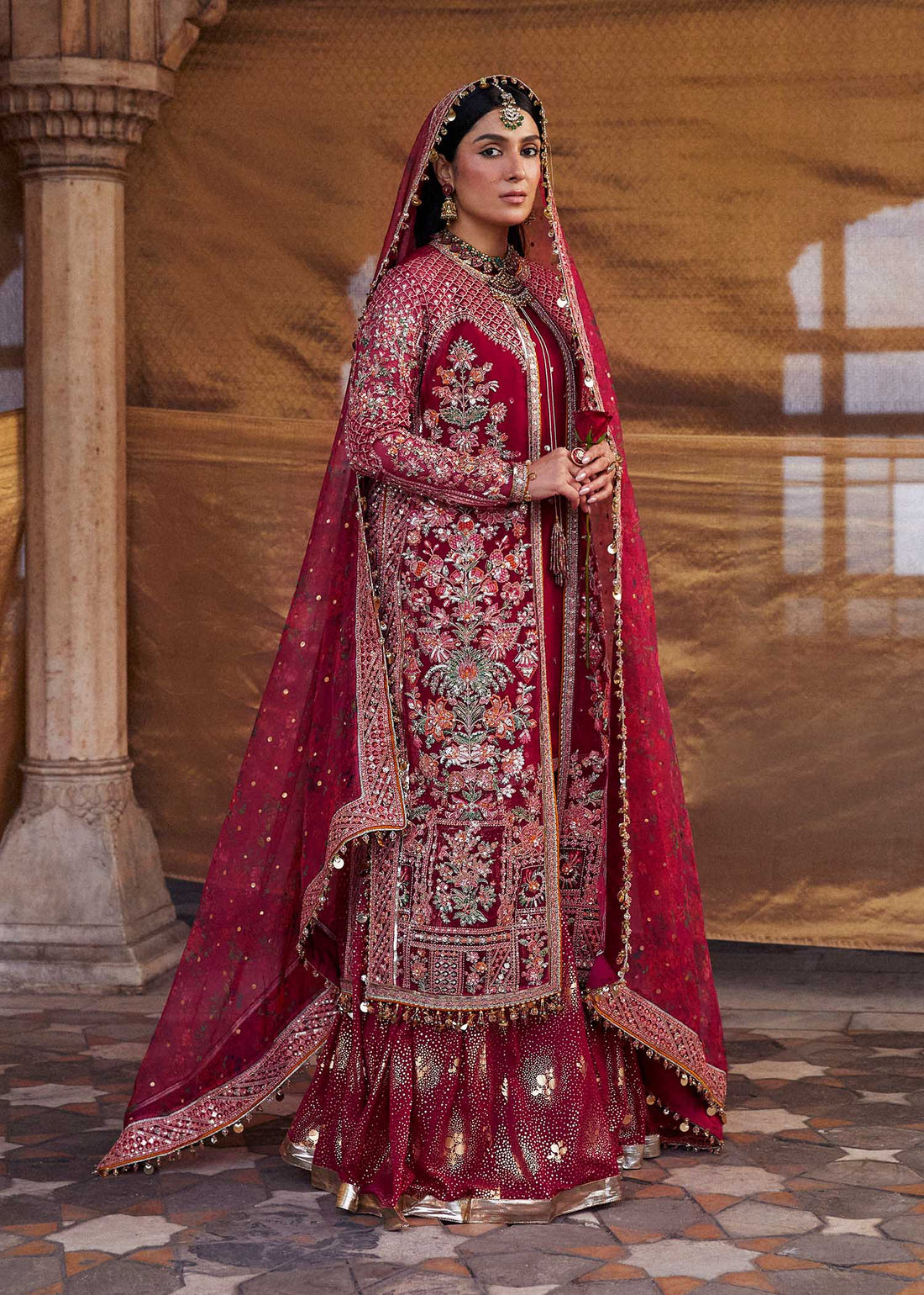 Hussain Rehar | Luxury Festive FW/24 | Gulal - by - Libasekhas UK - Registered Vendor of : Hussain Rehar - 100% Original Designer Dresss
