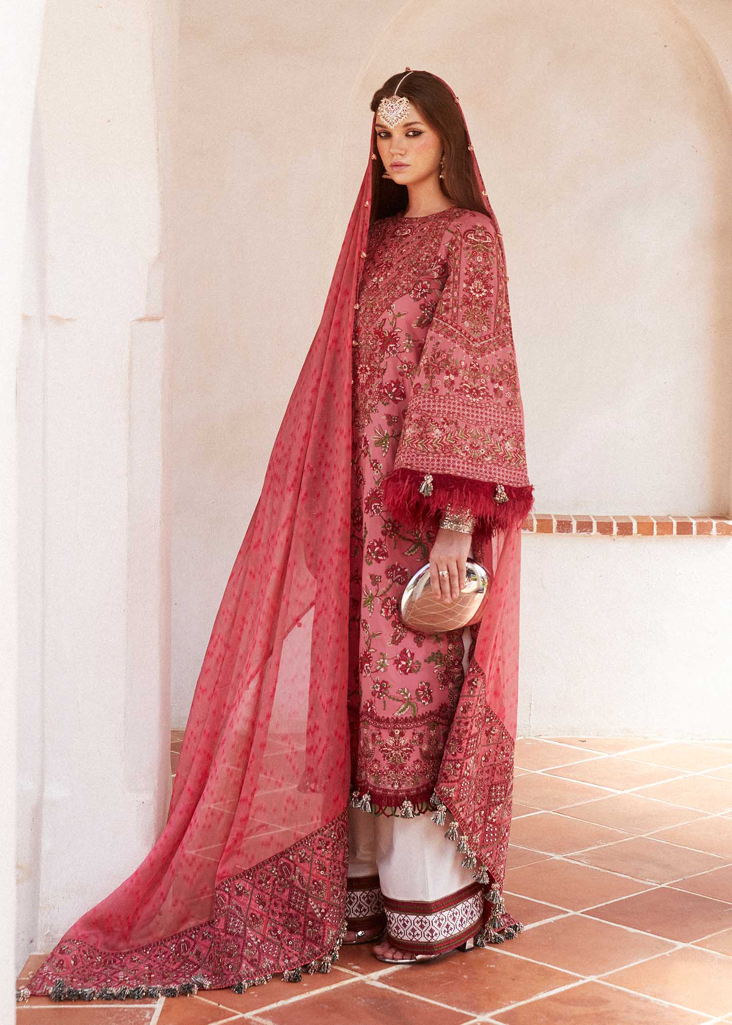 Hussain Rehar | Eid Luxury Lawn SS/24 | Layla - by - Libasekhas UK - Registered Vendor of : Hussain Rehar - 100% Original Designer Dresss