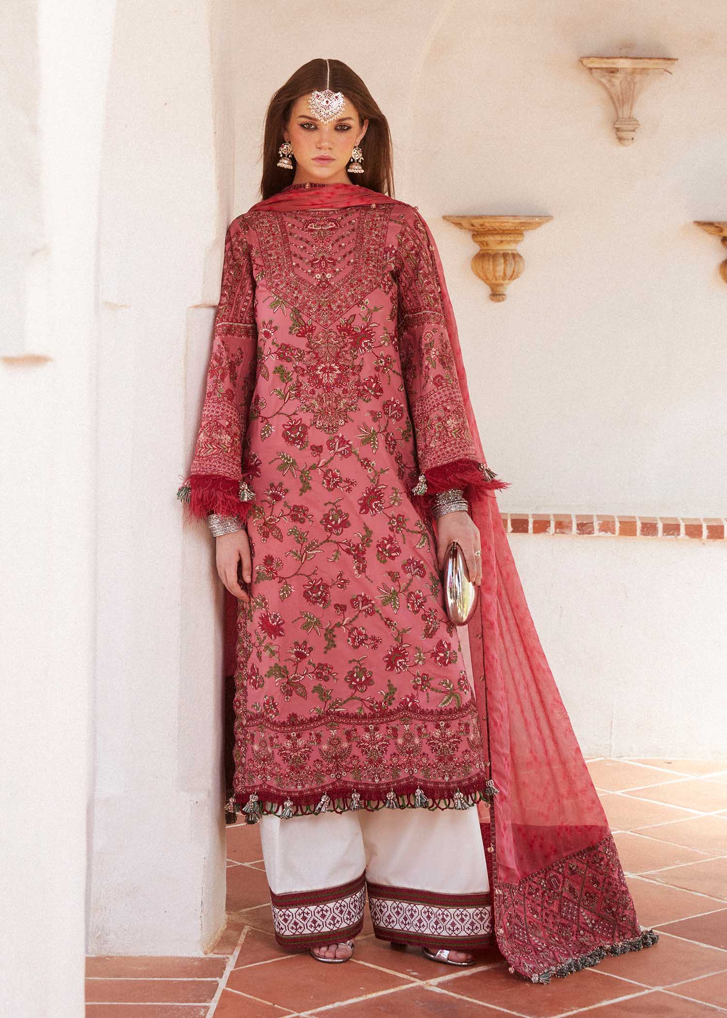 Hussain Rehar | Eid Luxury Lawn SS/24 | Layla - by - Libasekhas UK - Registered Vendor of : Hussain Rehar - 100% Original Designer Dresss