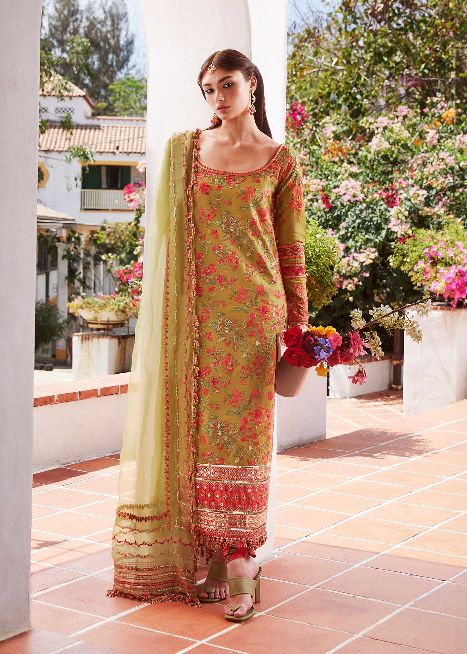Hussain Rehar | Eid Luxury Lawn SS/24 | Sorbet - by - Libasekhas UK - Registered Vendor of : Hussain Rehar - 100% Original Designer Dresss