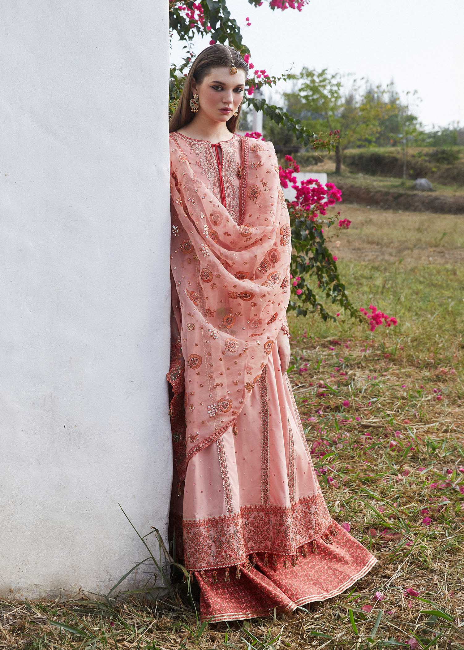 Hussain Rehar | Eid Luxury Lawn SS/24 | Nayra - by - Libasekhas UK - Registered Vendor of : Hussain Rehar - 100% Original Designer Dresss