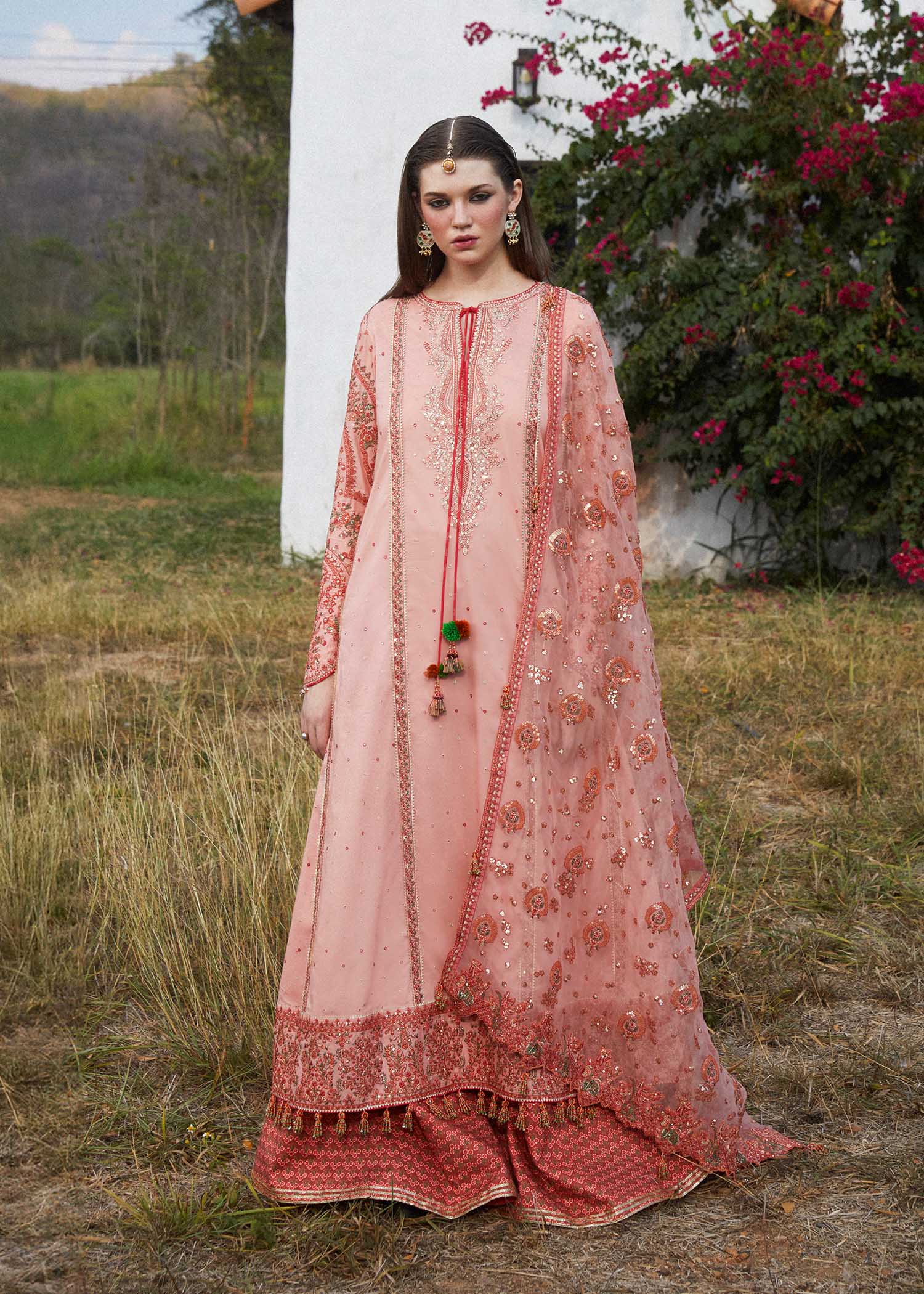 Hussain Rehar | Eid Luxury Lawn SS/24 | Nayra - by - Libasekhas UK - Registered Vendor of : Hussain Rehar - 100% Original Designer Dresss