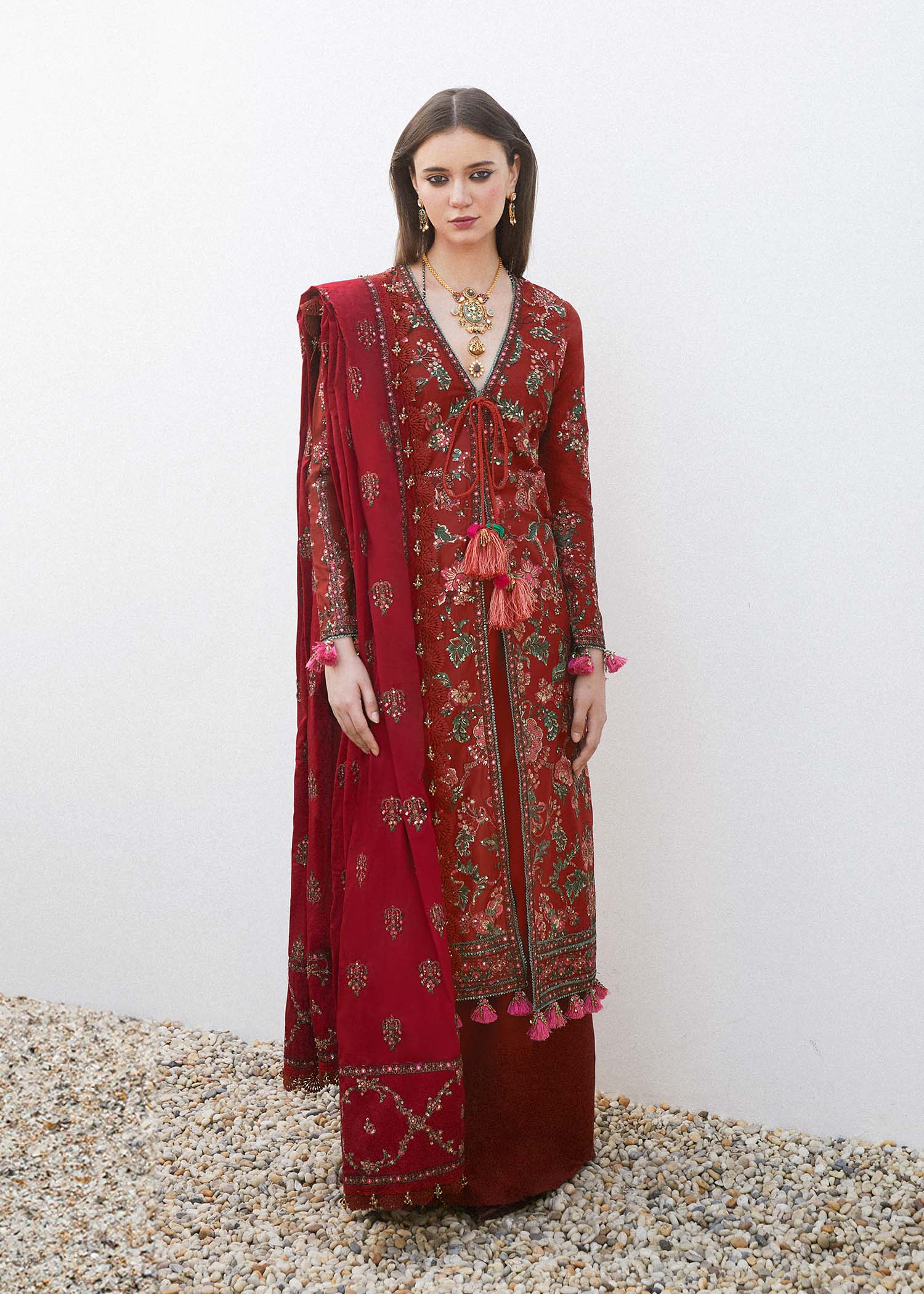 Hussain Rehar | Eid Luxury Lawn SS/24 | Ruhi - by - Libasekhas UK - Registered Vendor of : Hussain Rehar - 100% Original Designer Dresss