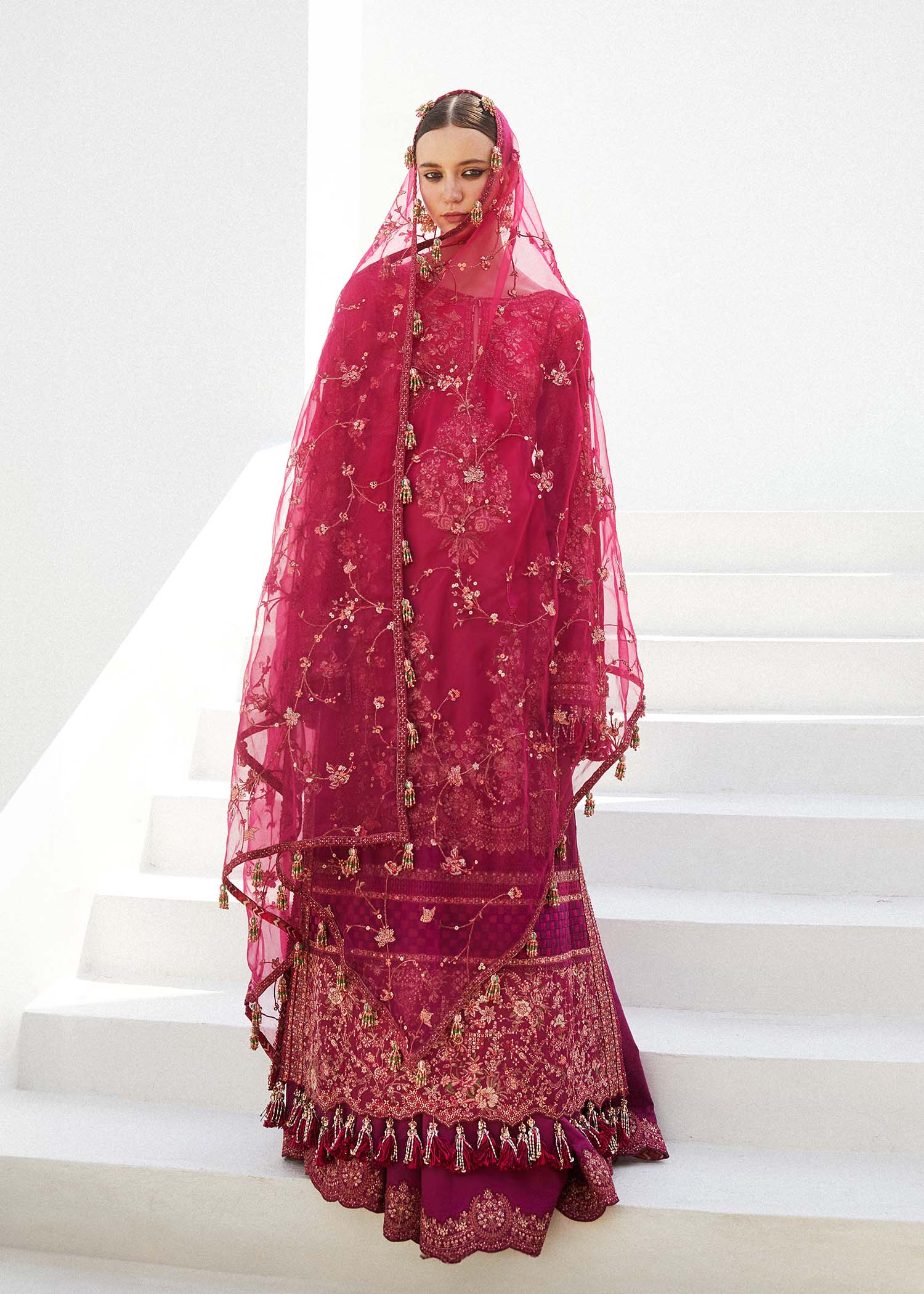 Hussain Rehar | Eid Luxury Lawn SS/24 | Nora - by - Libasekhas UK - Registered Vendor of : Hussain Rehar - 100% Original Designer Dresss