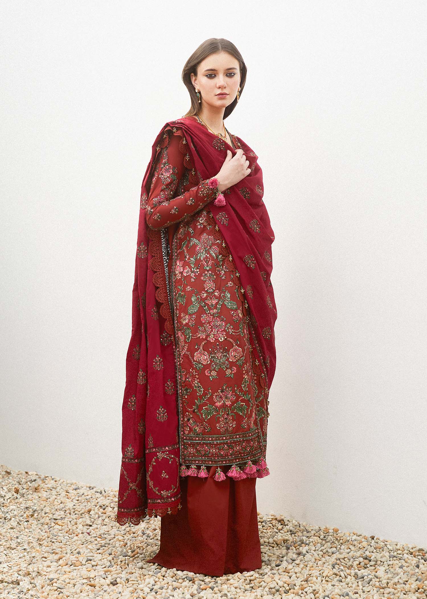 Hussain Rehar | Eid Luxury Lawn SS/24 | Ruhi - by - Libasekhas UK - Registered Vendor of : Hussain Rehar - 100% Original Designer Dresss