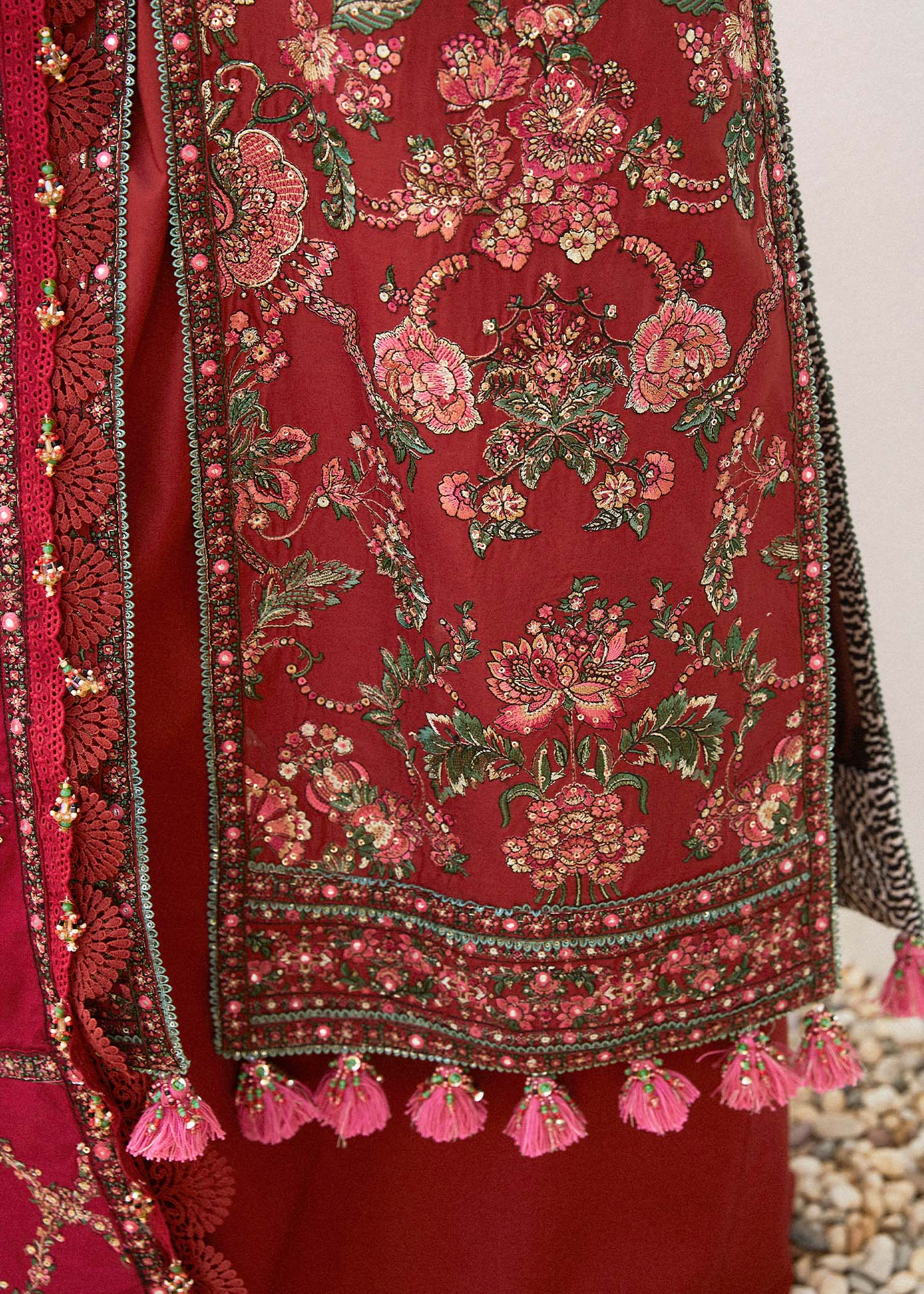 Hussain Rehar | Eid Luxury Lawn SS/24 | Ruhi - by - Libasekhas UK - Registered Vendor of : Hussain Rehar - 100% Original Designer Dresss
