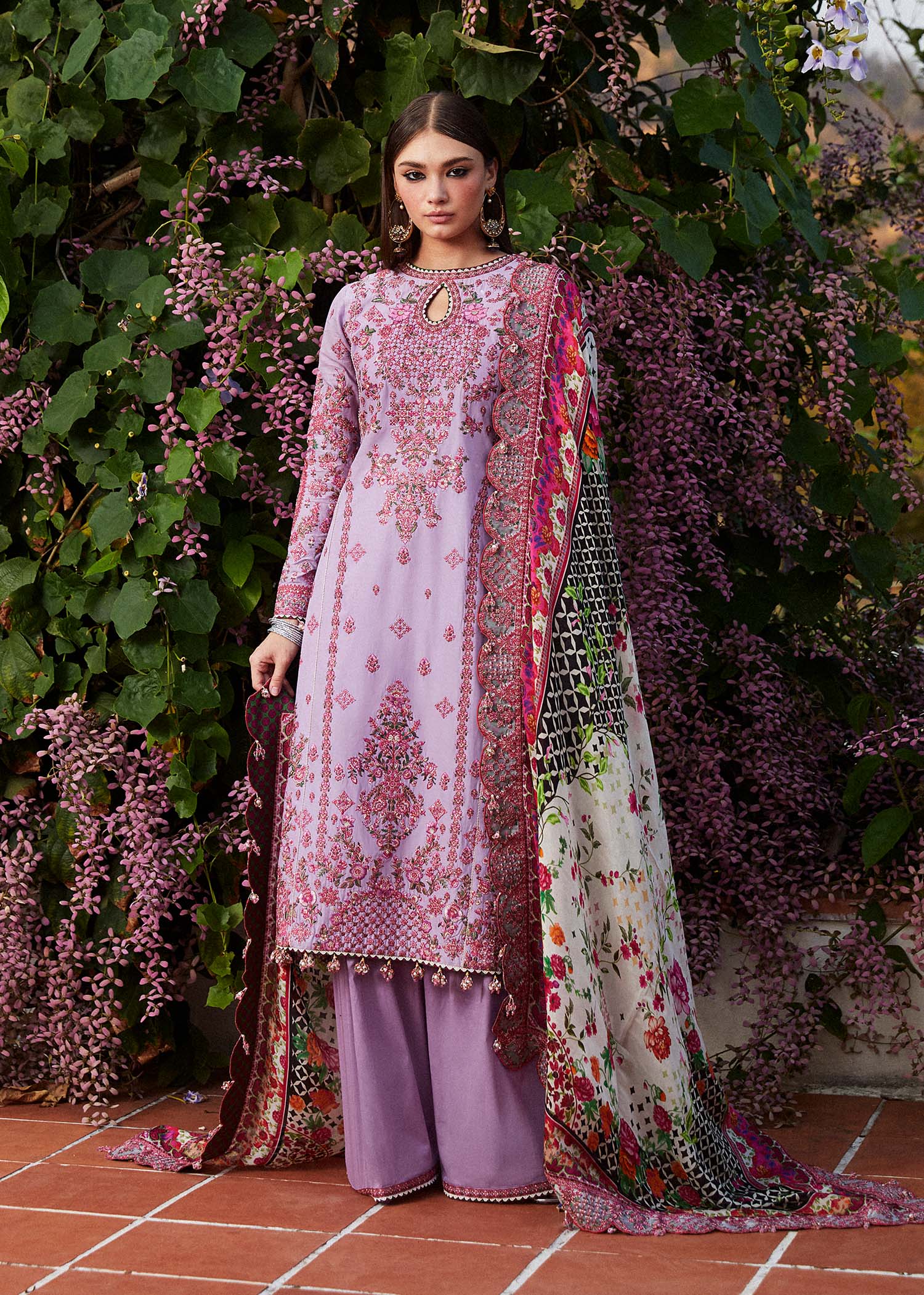 Hussain Rehar | Eid Luxury Lawn SS/24 | Ayzel - by - Libasekhas UK - Registered Vendor of : Hussain Rehar - 100% Original Designer Dresss