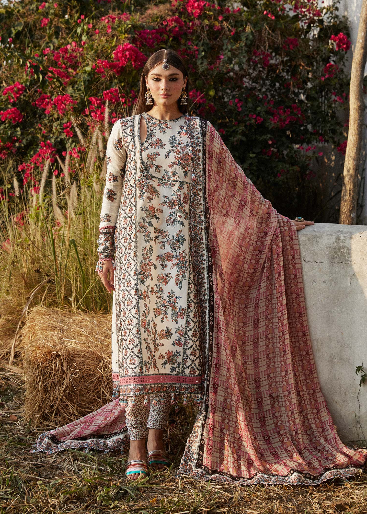 Hussain Rehar | Eid Luxury Lawn SS/24 | Elara - by - Libasekhas UK - Registered Vendor of : Hussain Rehar - 100% Original Designer Dresss