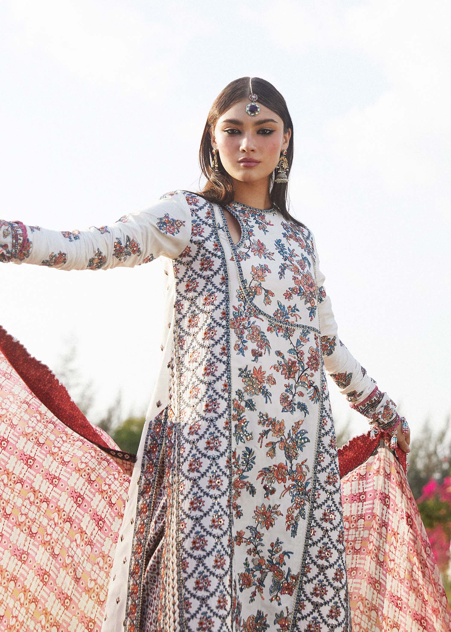 Hussain Rehar | Eid Luxury Lawn SS/24 | Elara - by - Libasekhas UK - Registered Vendor of : Hussain Rehar - 100% Original Designer Dresss