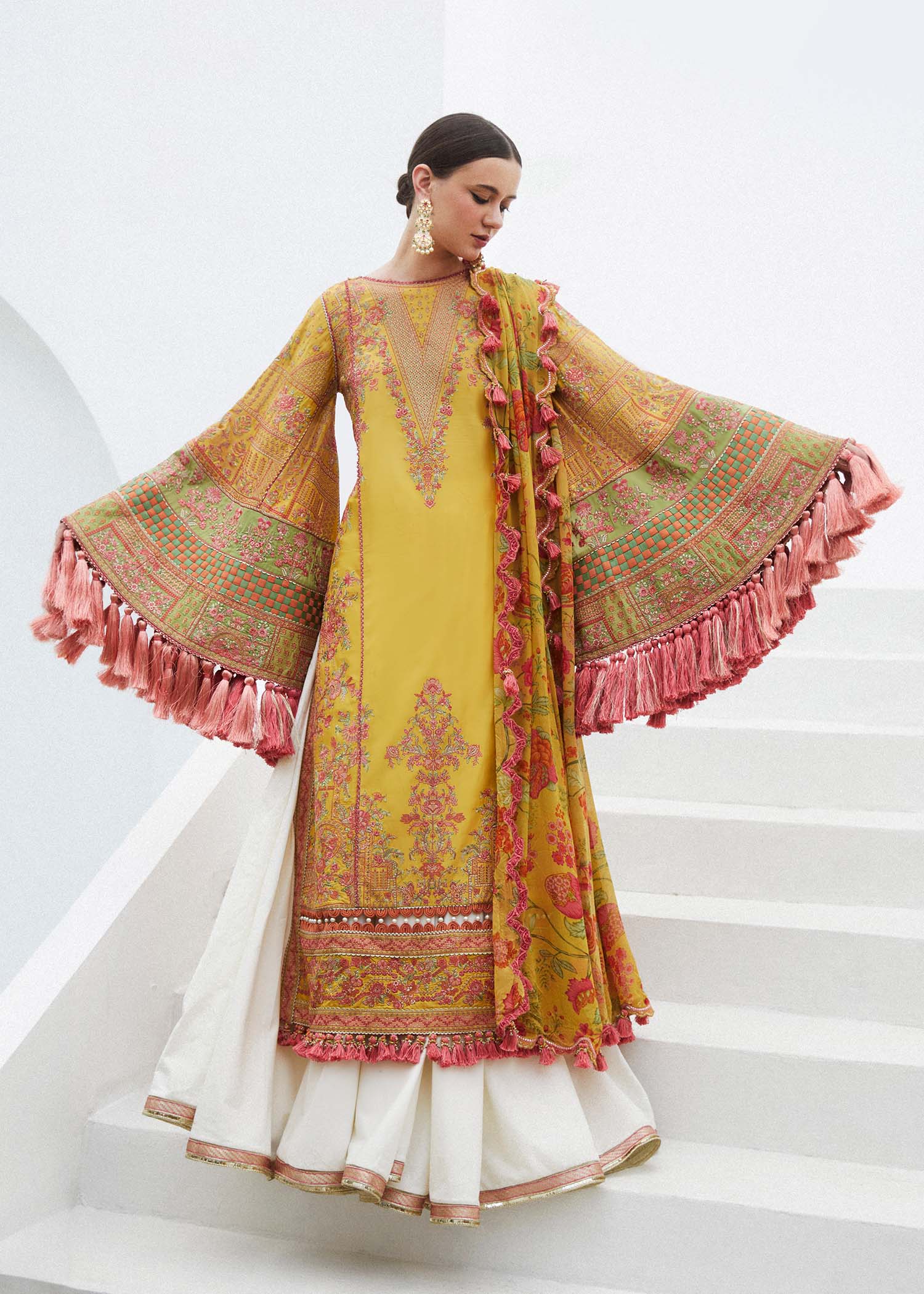 Hussain Rehar | Eid Luxury Lawn SS/24 | EUPHORIA - by - Libasekhas UK - Registered Vendor of : Hussain Rehar - 100% Original Designer Dresss