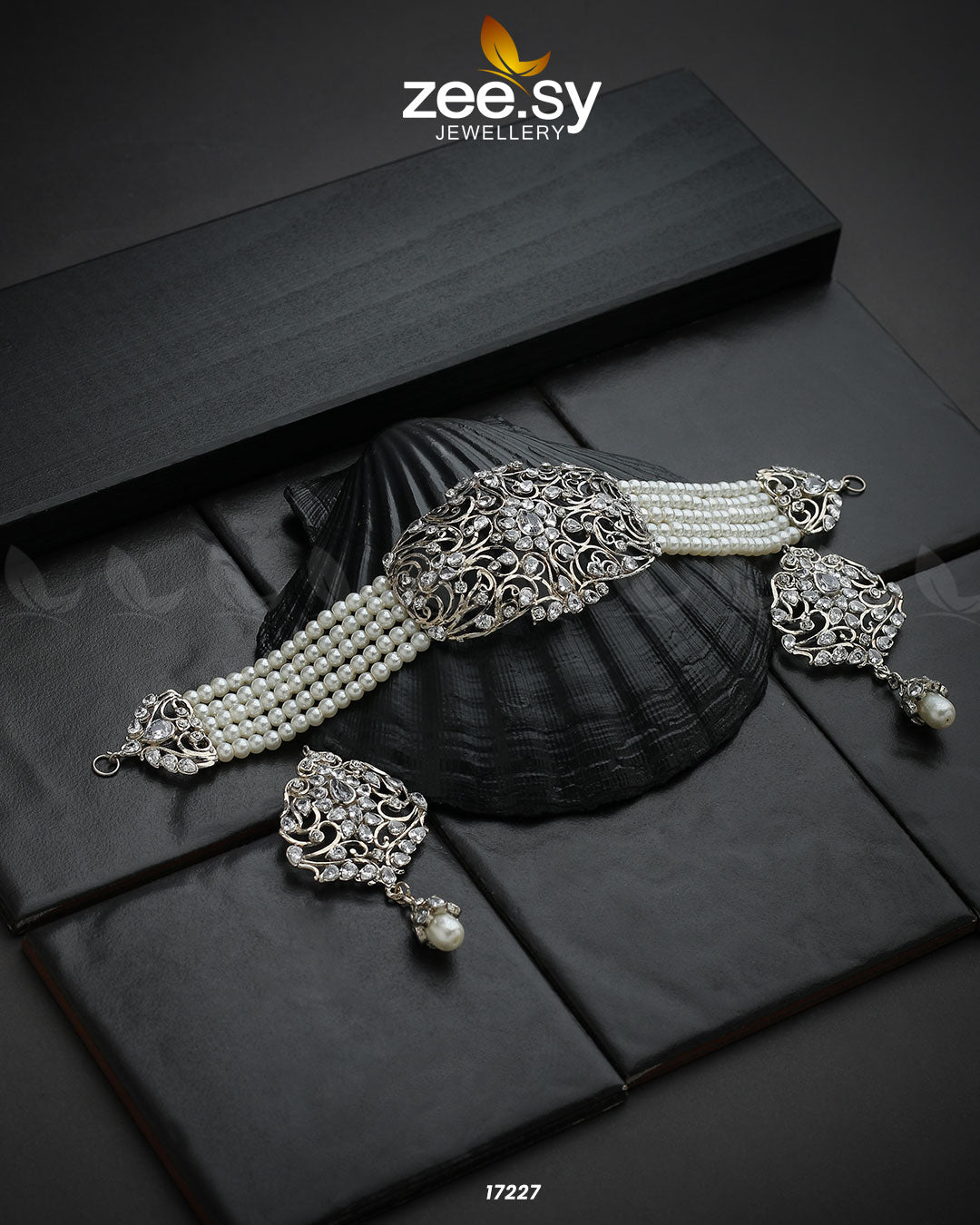 Hyderabadi Choker - by - Libasekhas UK - Registered Vendor of : Zeesy - 100% Original Designer Dresss