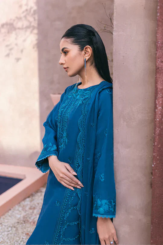 Azure | Embroidered Ensembles 3 Pcs | Hydrangea Hues - by - Libasekhas UK - Registered Vendor of : Azure - 100% Original Designer Dresss