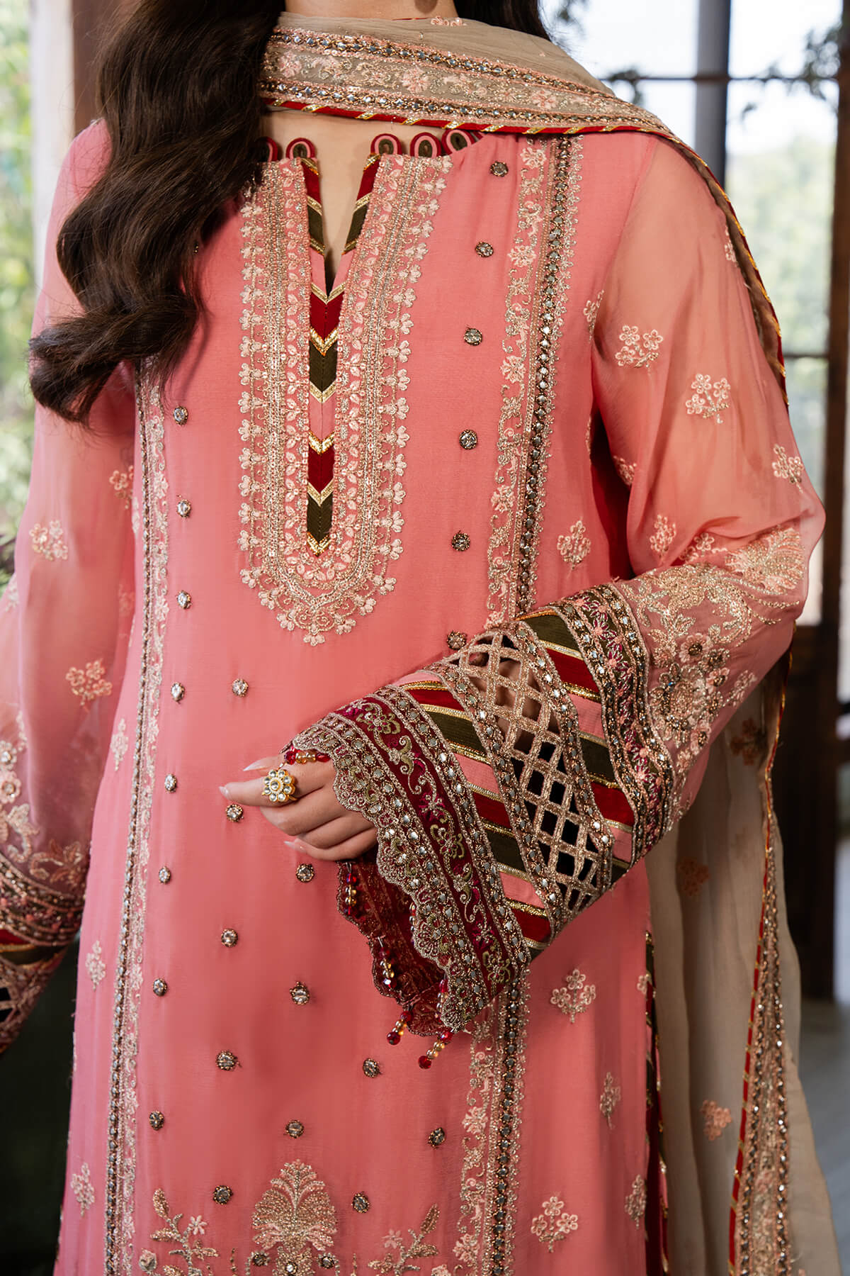 Imrozia Premium | Naina Chiffon | I-189 Aainaa - by - Libasekhas UK - Registered Vendor of : Imrozia Premium - 100% Original Designer Dresss