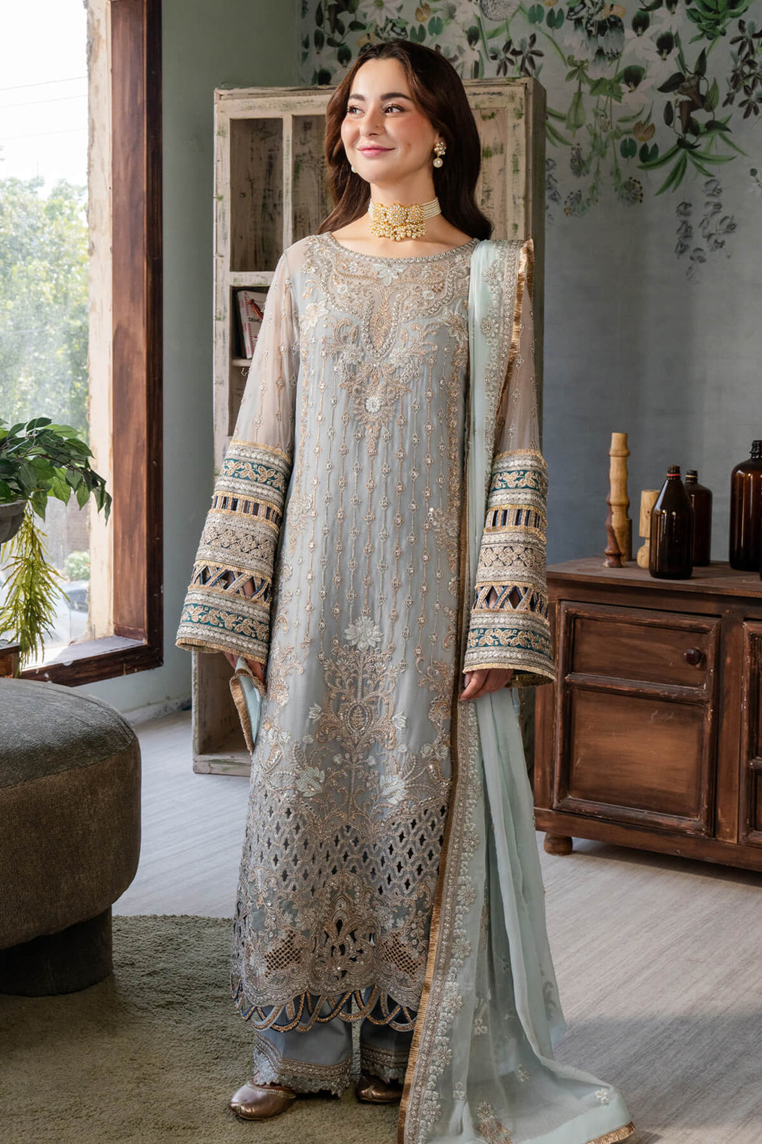 Imrozia Premium | Naina Chiffon | I-190 Rumman - by - Libasekhas UK - Registered Vendor of : Imrozia Premium - 100% Original Designer Dresss