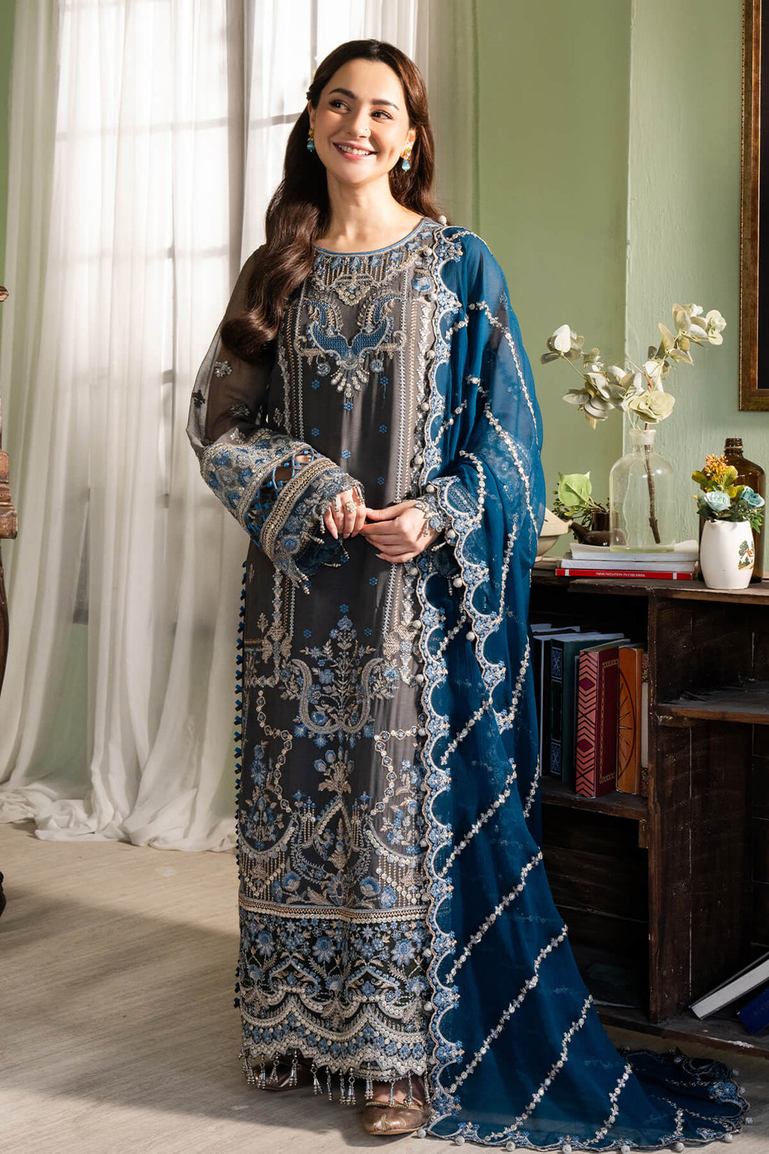 Imrozia Premium | Naina Chiffon | I-192 Nazaha - by - Libasekhas UK - Registered Vendor of : Imrozia Premium - 100% Original Designer Dresss