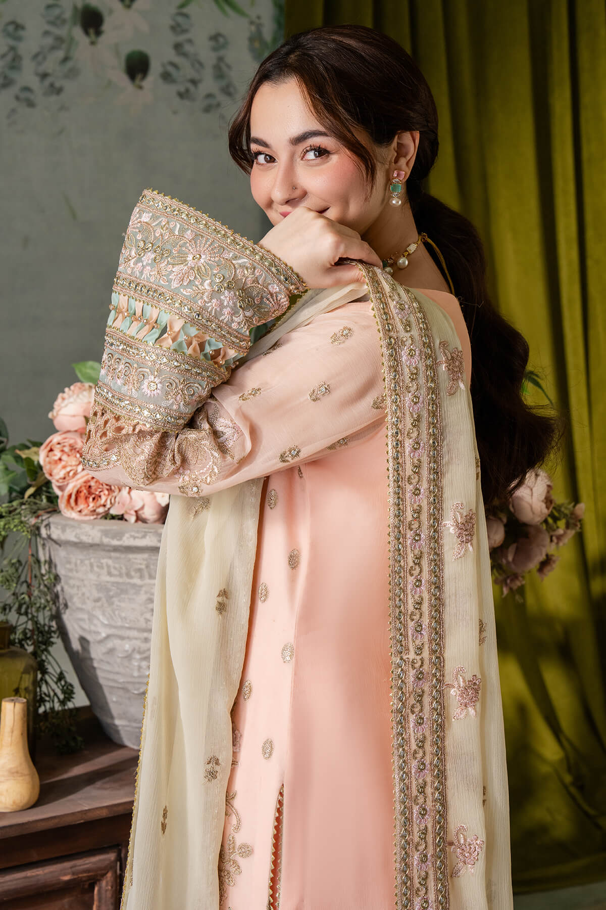 Imrozia Premium | Naina Chiffon | I-193 Kashud - by - Libasekhas UK - Registered Vendor of : Imrozia Premium - 100% Original Designer Dresss