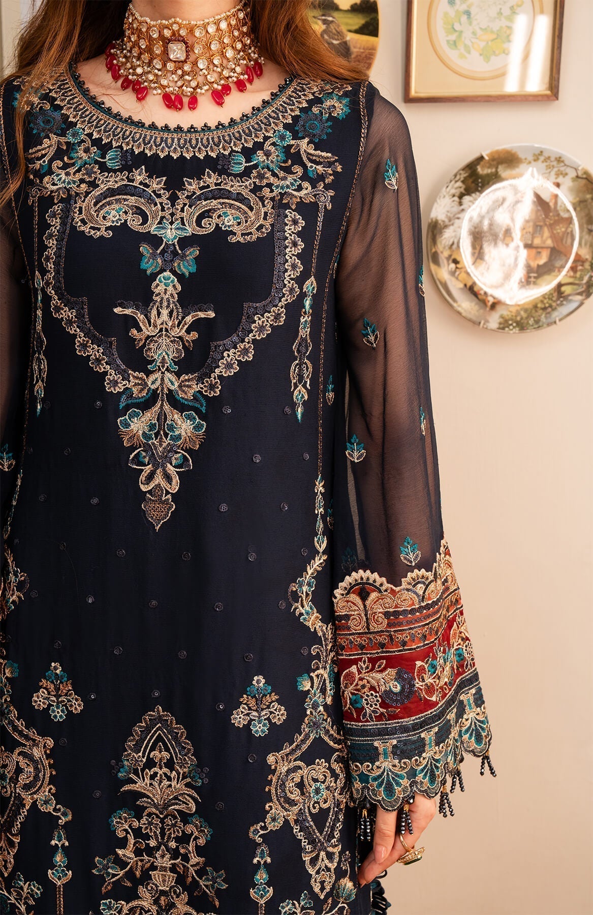 Imrozia Premium | Noor Jahan Formals | I-201 Husn - by - Libasekhas UK - Registered Vendor of : Imrozia Premium - 100% Original Designer Dresss