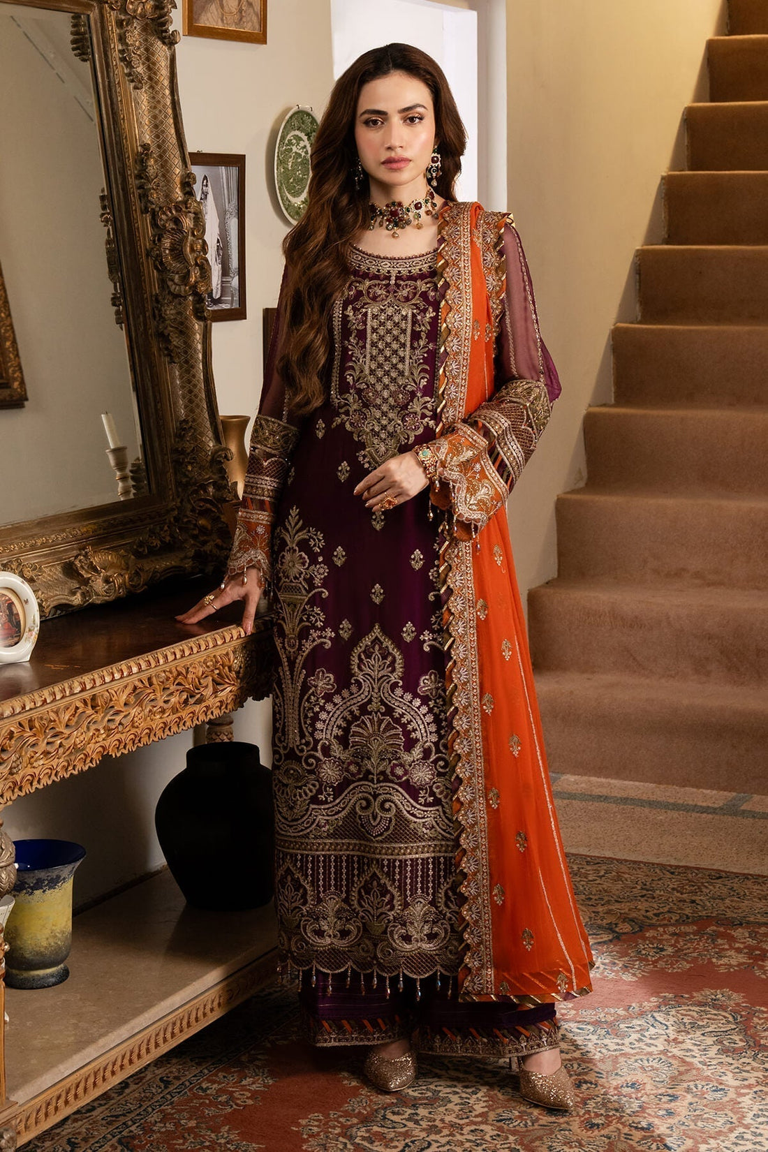 Imrozia Premium | Noor Jahan Formals | I-206 Chandni - by - Libasekhas UK - Registered Vendor of : Imrozia Premium - 100% Original Designer Dresss