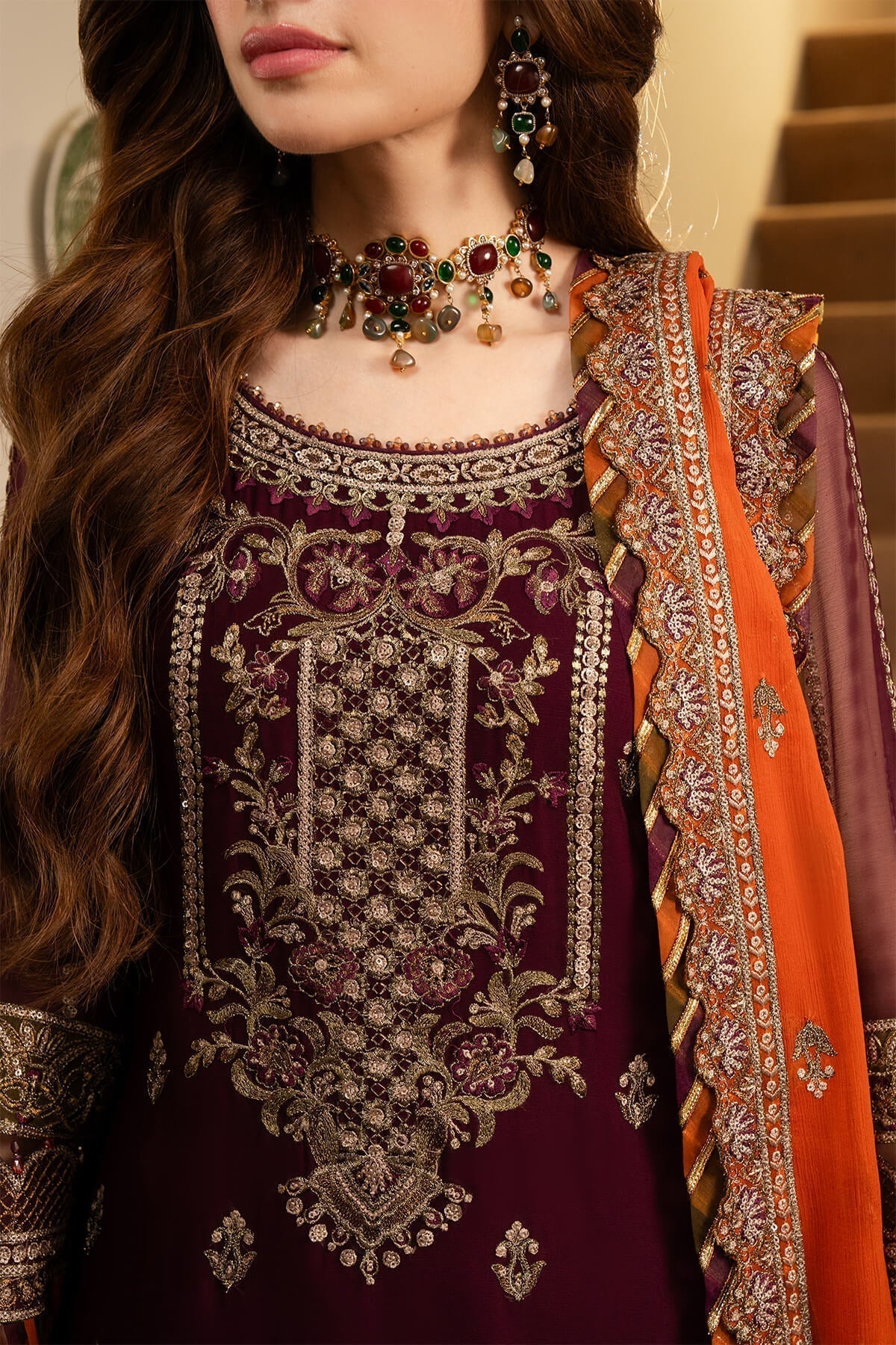 Imrozia Premium | Noor Jahan Formals | I-206 Chandni - by - Libasekhas UK - Registered Vendor of : Imrozia Premium - 100% Original Designer Dresss