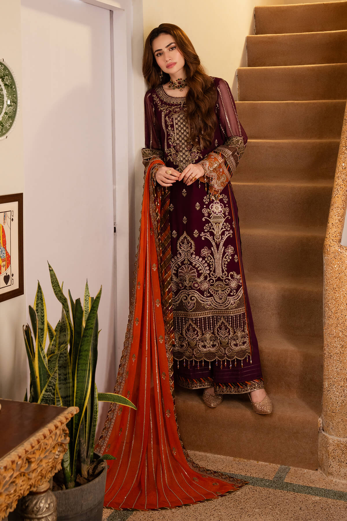 Imrozia Premium | Noor Jahan Formals | I-206 Chandni - by - Libasekhas UK - Registered Vendor of : Imrozia Premium - 100% Original Designer Dresss