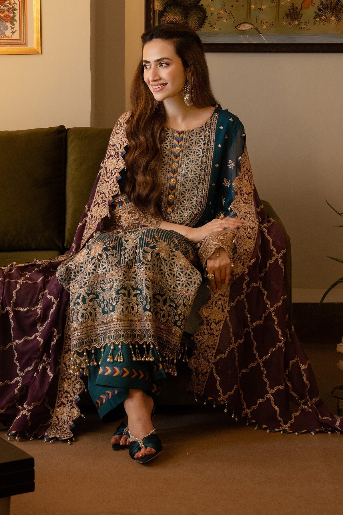 Imrozia Premium | Noor Jahan Formals | I-208 Aaina - by - Libasekhas UK - Registered Vendor of : Imrozia Premium - 100% Original Designer Dresss