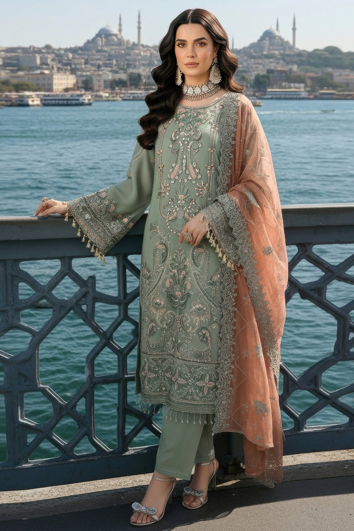 Imrozia Premium | Mehr e Mah | I-245 Dilara Sultan - by Libasekhas UK - Registered Vendor of : Imrozia Premium - 100% Original Designer Dress