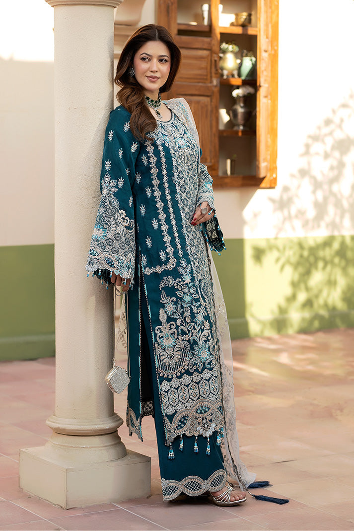Imrozia Premium | Baad e Saba | I-267 Zarqash - by Libasekhas UK - Registered Vendor of : Imrozia Premium - 100% Original Designer Dress