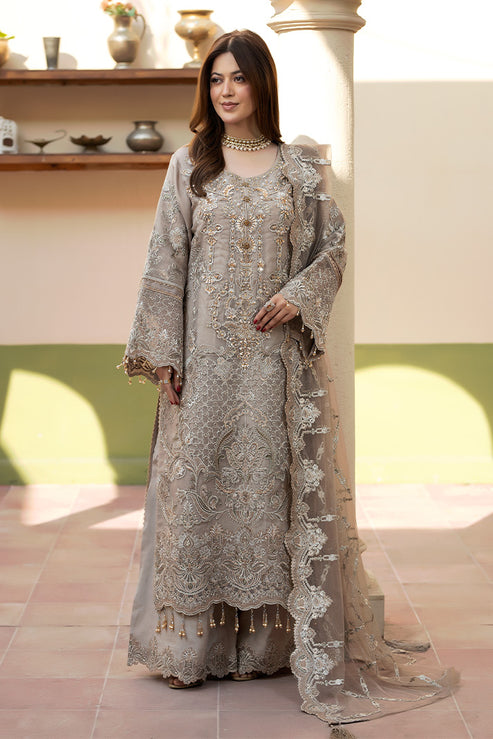 Imrozia Premium | Baad e Saba | I-270 Samak - by Libasekhas UK - Registered Vendor of : Imrozia Premium - 100% Original Designer Dress