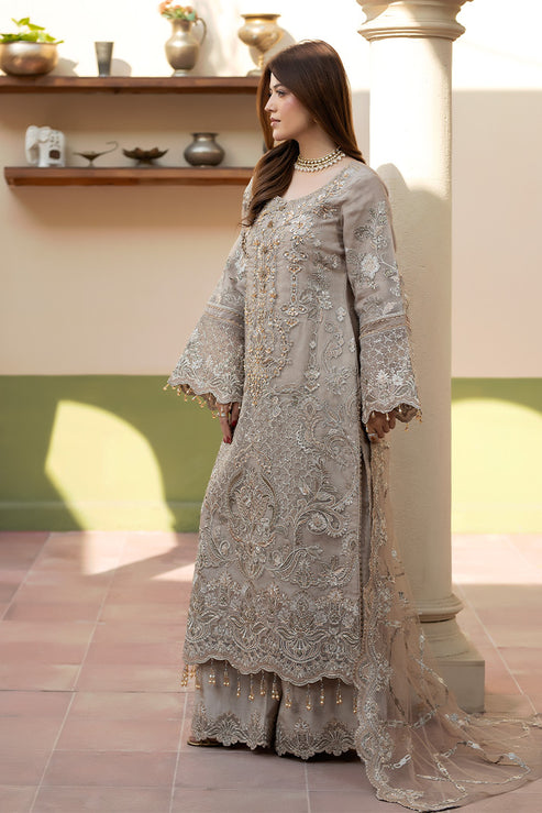 Imrozia Premium | Baad e Saba | I-270 Samak - by Libasekhas UK - Registered Vendor of : Imrozia Premium - 100% Original Designer Dress