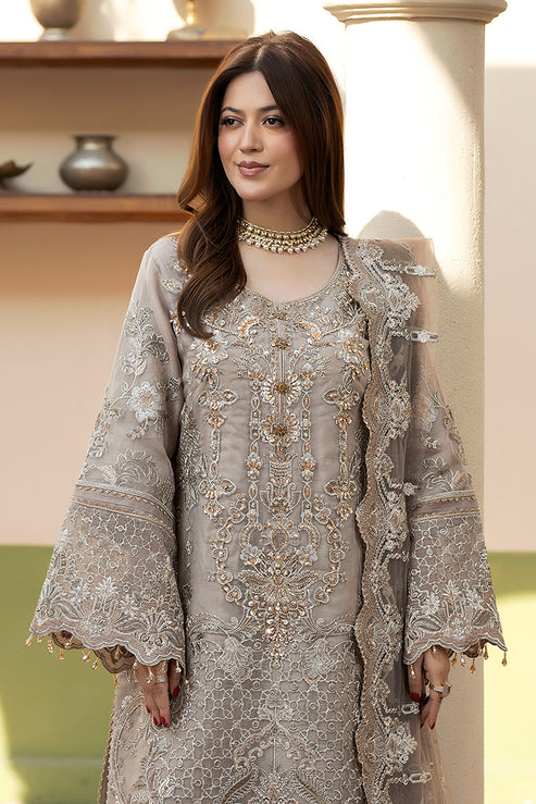 Imrozia Premium | Baad e Saba | I-270 Samak - by Libasekhas UK - Registered Vendor of : Imrozia Premium - 100% Original Designer Dress