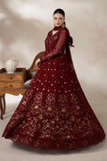 Imrozia Premium | La Fiora Collection |I-277 Amarante - by Libasekhas UK - Registered Vendor of : Imrozia Premium - 100% Original Designer Dress