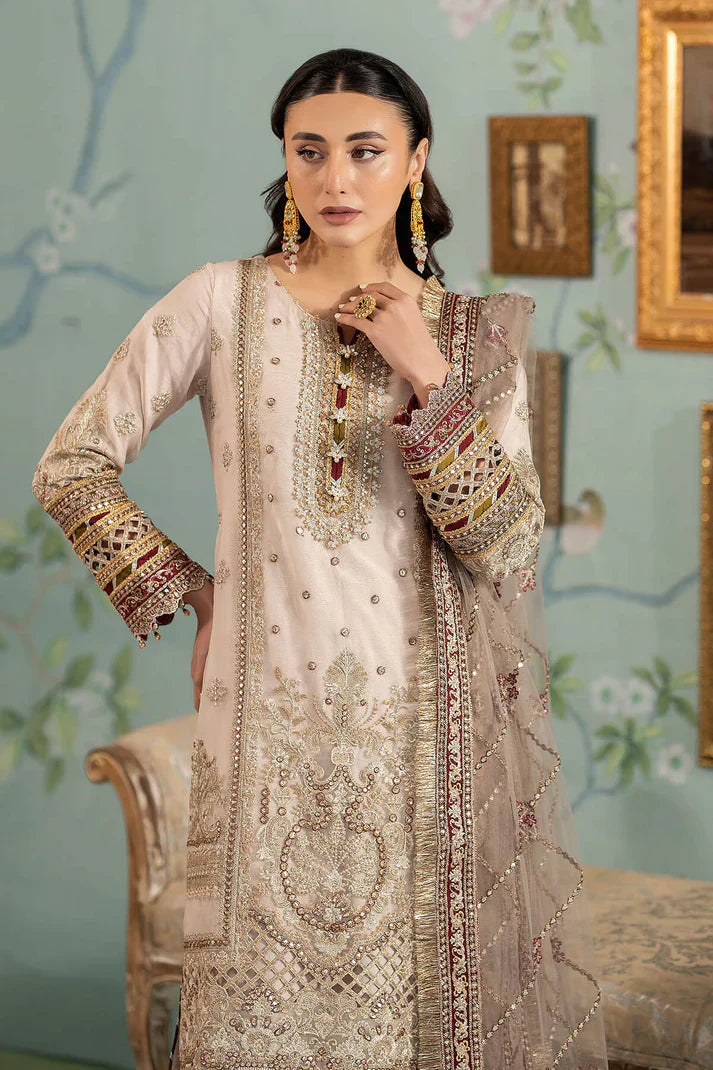 Imrozia Premium | Baad e Saba Pret Luxury Eid Collection | I.P-39 Jalwa - by - Libasekhas UK - Registered Vendor of : Imrozia Premium - 100% Original Designer Dresss
