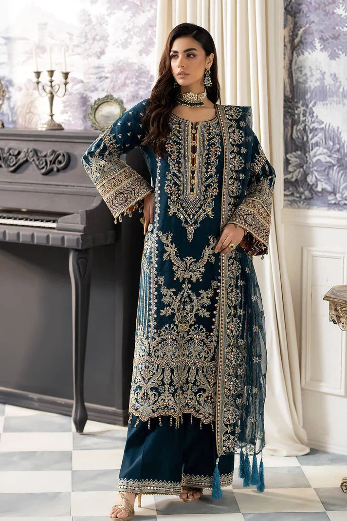 Imrozia Premium | Baad e Saba Pret Luxury Eid Collection | I.P-40 Saher - by - Libasekhas UK - Registered Vendor of : Imrozia Premium - 100% Original Designer Dresss