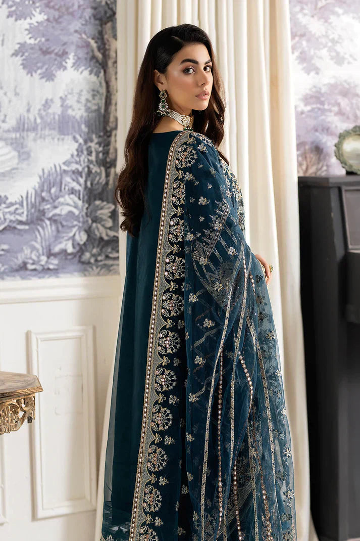 Imrozia Premium | Baad e Saba Pret Luxury Eid Collection | I.P-40 Saher - by - Libasekhas UK - Registered Vendor of : Imrozia Premium - 100% Original Designer Dresss