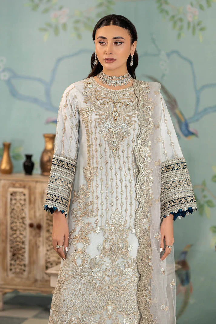 Imrozia Premium | Baad e Saba Pret Luxury Eid Collection | I.P-41 Bareeze - by - Libasekhas UK - Registered Vendor of : Imrozia Premium - 100% Original Designer Dresss