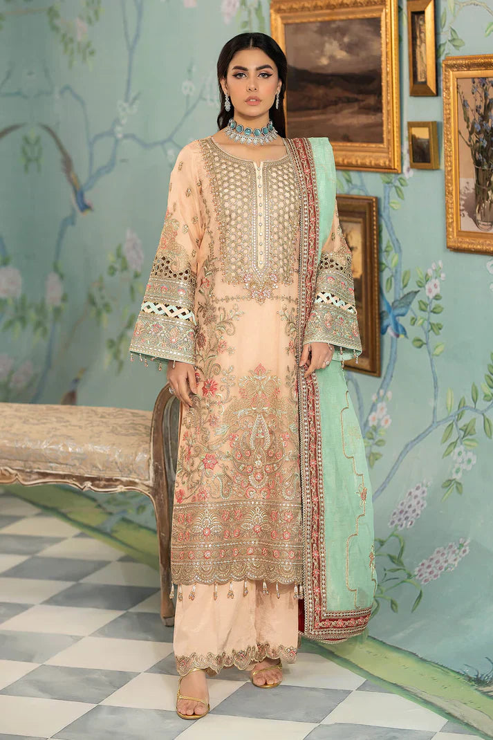 Imrozia Premium | Baad e Saba Pret Luxury Eid Collection | I.P-44 Zephyr - by - Libasekhas UK - Registered Vendor of : Imrozia Premium - 100% Original Designer Dresss