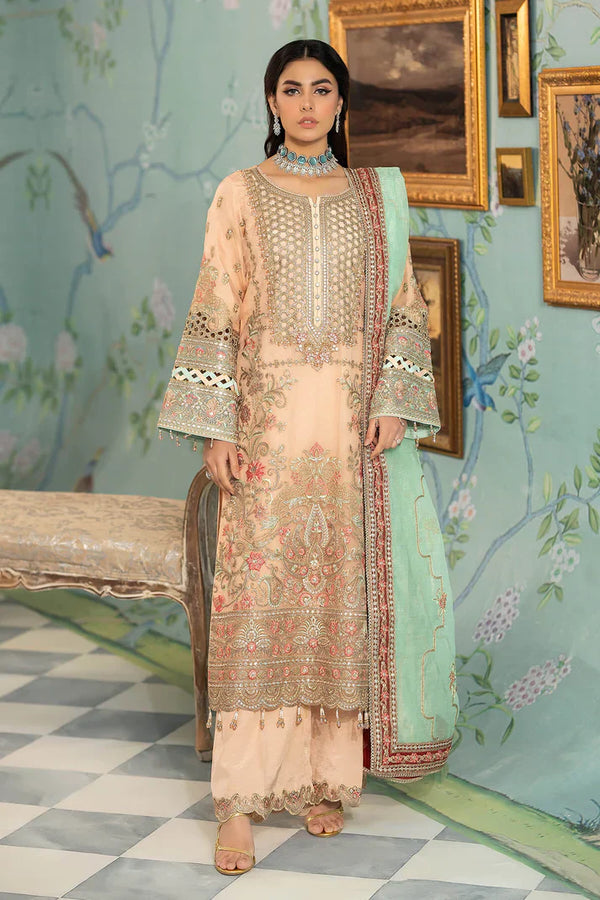 Imrozia Premium | Baad e Saba Pret Luxury Eid Collection | I.P-44 Zephyr - by - Libasekhas UK - Registered Vendor of : Imrozia Premium - 100% Original Designer Dresss